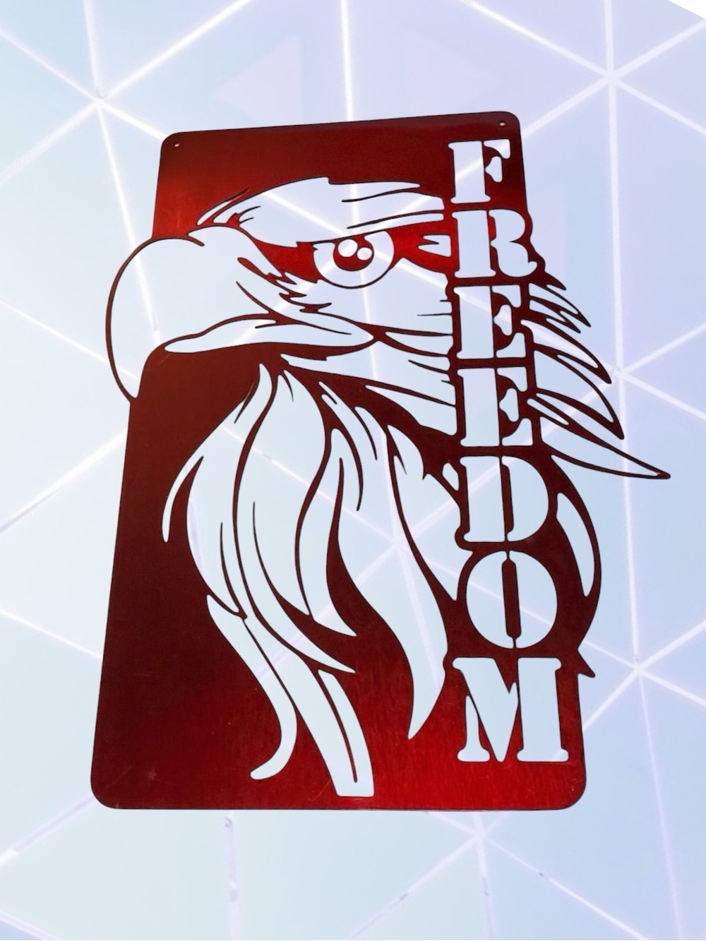 Enamel Coated Fabricated Steel FREEDOM Garage/ Man Cave Wall Sign